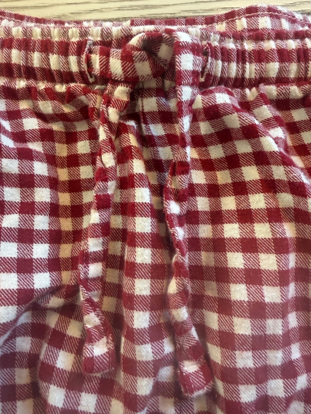 Gap Gingham Check Flannel Pajama Pant red & white XL comfy cozy holiday